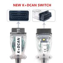 Best Sell For BMW K DCAN OBD2 Extension Cable 20Pin to 16Pin Diagnostic Connectors For BMW IN-PA K D CAN Switch USB FT232RL Chip New White Switch