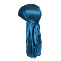 100% gryno šilko pirato kepurė 19 Momme Unisex gatvės šokio galvos apdangalas Apsauga nuo UV spindulių Reguliuojama su ilgu galu kepurė 19mm Silk Pirate Hat Navy Blue blue