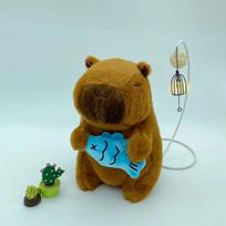 New plush toy 8-inch clip machine doll grab doll flow model water guinea pig fish and dolphin brown