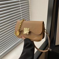 New Spring and Summer Bags for Exclusively For Women Use Handbags Trendy Crossbody Bag Chain Bag Beautiful Personalized Saddle Bag brown