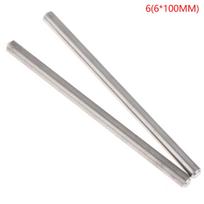 Skersmuo 2Mm/3Mm/4Mm/5Mm/6Mm Rc Nerūdijančio Plieno Ašių Strypas Apvalus Velenas Linijinis Bėgis 6(6*100MM)