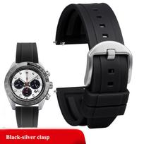 20 mm guminė laikrodžio apyrankė Seiko PROSPEX serijos SSC909P1 SSC813P1 vyriškiems nardymo, sportiniams silikoniniams laikrodžiams, apyrankės priedai 20mm black