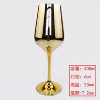 Gold Plated Wine Glass,High Footed Glass,Crystal ,Champagne,Brandy,High Aesthetic Decoration,High-end Red Wine Glasses Drinkware beige