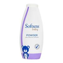 Softsens Baby Powder With Patchouli And Olive Oil Gently Soothes Moisturizes And Protects Sensitive Skin 400g Pack Of 1 white