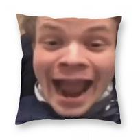 Geordie Greep Scream Black Midi Square Pillowcase Polyester Linen Velvet Printed Zip Decor Pillow Case Sofa Cushion Cover Peach skin 18*18(CM)-1Pcs beige