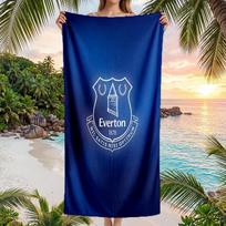 Everton Football Beach Towel Soft Microfiber Summer Towel Quick Dry Absorbent Towel for Beach Swimming Pool Travel 70cmx140cm(27x55inch)