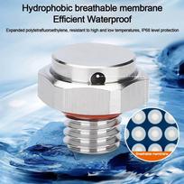 New 304 Stainless Steel Air Vent Valve Waterproof M5 M6 M8 M10 M12 Metal Vent Plug Screw In Pressure Relief Valve M5X0.8 white