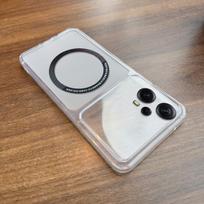 Case for Xiaomi POCO F5 Wireless Charging Magnetic Ring Casing Anti-Fingerprint Matte Cover POCO F5 gray