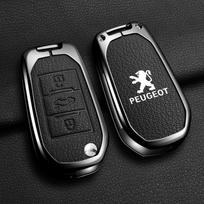 Odinis automobilio atlenkiamo rakto dėklas Fob dangtelis Laikiklis Korpusas Peugeot 208 2008 308 3008 408 508 107 301 Automobilio raktų pakabuko priedai gray