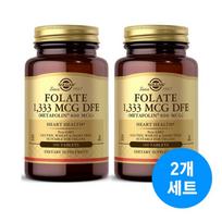Solgar Folate 800mcg, 100 tablets x 2 bottles, 2 pieces