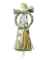 Yamaichi Shoten K10850 Traditional Japanese New Year Decoration Shimekazari Handcrafted Ornament 21cm Entrance Indoor Display beige