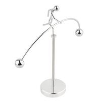 3pcs Metal Metal Balance Sculpture Dynamic Balancing Silver Balancing Decor Iron Kinetic Art Sculpture Home Decor white