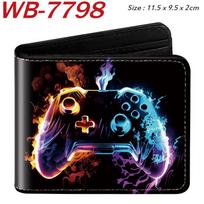 Game Controller Wallet Short Colorful Print Bifold Card Holder Portable Coin Purse Fun Gamer Gift 1pcs 11.5x9.5x2cm