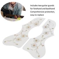 2PCS Black/White Acoustic Guitar Parts PVC Pickguard Acoustic Guitar Guard  For Acoustic Guitar balta