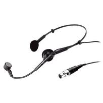Audio-Technica ATM75 Cardioid Condenser Headworn Microphone, Battery/Phantom Power, XLR, Windscreen, Black juoda