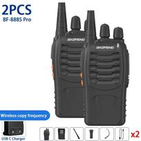 2/4PCS Baofeng BF-888S Pro Walkie Talkie Wireless Copy Frequency Type USB-C Charging 16Channels UHF 400-470MHz Ham Two Way Radio