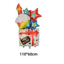 Trijų sluoksnių didelis tortas Balionas Gimtadienio šventė Balionų dekoravimas  YAY IT'S YOUR BIRTHDAY  Vaikų gimtadienio reikmenys red