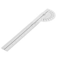 Goniometer Joint Range Motion Protractor 180 Degree Transparent Clear Mark Finger Measuring Physical Therapy Ruler white