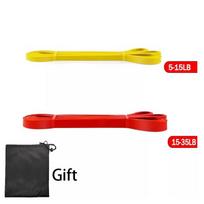 Resistance Bands Exercise Elastic Band Home Yoga Gym Equipment Accessories Sports Power Pull-Up Assist Band Bodybuilding red