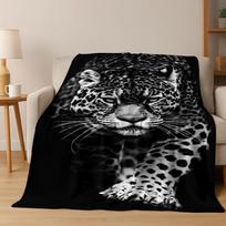 26 Stiliaus Laukinių Gyvūnų Leopardas Gepardas Žvėris Animacinis Flanelinis Antklodė, Jaukus Minkštas Mėtomasis Antklodė Namams Miegamajam Lovai Sofai Vaikams 75x90cm gray