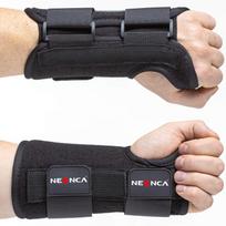 Wrist Brace Support With Metal Splint 2 Straps Stabilizer Relieve Carpal Tunnel Tendinitis Arthritis Pain For Men Women L/XL black