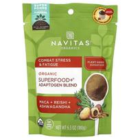 Navitas Organics, Organic Superfood + Adaptogen Blend, Maca + Reishi + Ashwagandha, 6.3 oz (180 g)