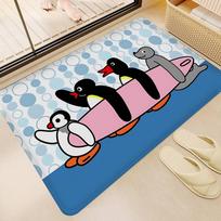 Vaikų animacija Pingu Vonios kilimėlis Neslystantis Sugeria vandens Ilgas juostelės Pagalvėlė Miegamojo kilimėlis Sveikinimo durų kilimėlis 50x80cm