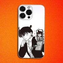 Shinichi Detektyvas C-Conan Dėklas Telefonui iPhone 16,15,14,13,12,11 Plus,Pro,Max,XR,XS,Plus,E,Mini Skaidrus Minkštas Dangtelis iPhone16pro
