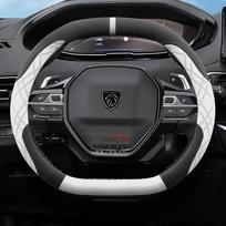 Suede odos automobilio vairo užvalkalas Peugeot E Rifter 3008 2008 508 308 208 408 2021 2022 2023 2024 2025 Automobilio priedai gray