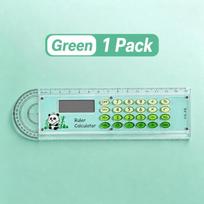 15cm Ruler Calculator Gradient Color Straight Ruler Portable Drawing Ruler  School Office rožinė
