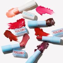 TOCOBO Glow Ritual and Glass Tinted Lip Balm 3.5g Moisturizing Glossy Finish Lip Care 017 Choco Jam red