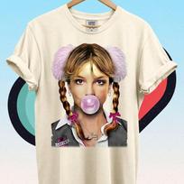 Britney Spears Bubblegum Shirt, Vintage Britney Spears Shirt, Britney Spears Eras Style Shirt, Gift for Women and Men, Vintage Shirt ID 120 beige