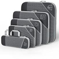 5PCS Compression Packing Cubes, Mesh Travel Packing Cubes for Suitcases, Lightweight Organizers Bag Set for Travel Essentials juoda