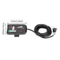 81×42mm Motor Controller Display 24V 36V 48V Bike Display Controller  Electric Bike 36V black