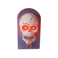 Plastic Animated Skull Doorbell Vocal LED Glowing Eyes Halloween Skeleton Prop  Mischief Kids Style 2