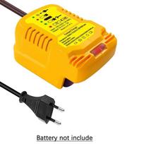 12V/24V 100-240V Li-ion Battery Mini Compact Car Charger for DeWalt 18V 20V 60V Lithium Battery DCB200 Replacement for DCB112 EU PLug