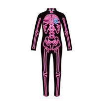Šviečiantis skeletas kombinezonas Šviečiantis tamsoje Mirtis black