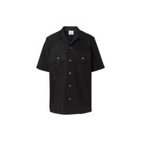Burberry Shirts Men's Black Cuban Collar Moderate Other 80415421 S