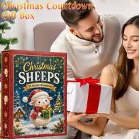 Christmas Lamb Countdown Calendar Blind Box With 24Pcs 2D Acrylic Cute Sheep Tree Decor Xmas Gifts For Family One Size gray