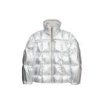 DIESEL Pūkinės striukės Unisex Sidabrinė Stovinti apykaklė Vidutinio dydžio A031450SEAH-9BI XXS white
