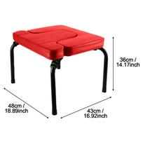 Headstand Bench Inversion Chair PU Pads Steel Frame Core Strength Building Stool red