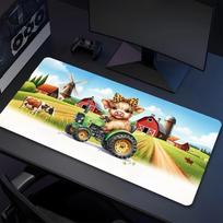 Farm Animals Xl Gaming Mouse Pad Nonslip Rubber Base Stitched Edge Waterproof Desk Mat For Pc Laptop Gamer Office Computer Accessories C927265 40cmx90cm