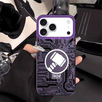 Marvel Avengers Hero Case for iPhone 17 Pro Max XR 12 11 XS 15 Plus 16 16e Air 13 14 Back Phone Cover iPhone 16 gray