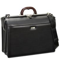 J.C. Hamilton 22307 Dulles Bag, Wooden Series, Lightweight, with Shoulder Strap and Shoulder Pad, Made in Japan gray