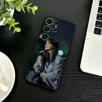 S-Singer B-Billie Eilish telefono dėklas, skirtas Samsung S26, S25, S24, S23, S22, S21, S20, S30, Ultra, Plus, Fe, Note, 5G, juodas dangtelis Samsung S23plus5G