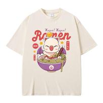 Game FINAL FANTASY XIV Merch Tshirt Funny Moogle Kupo RaUnisex Graphic Tshirts Unisex Women Casual Oversized Vintage Cotton Tshirts 3XL white