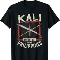 Kali Eskrima Arnis Filipino Martial Arts T Shirt New 100% Cotton Short Sleeve O-Neck T-shirt Casual Mens Top XXXL juoda