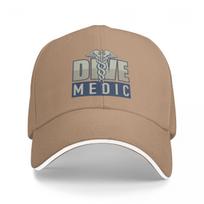 Dive Medic Baseball Cap hats for Unisex Beach Bag cute Caps For Unisex Womens beige