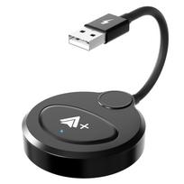 CarPlay Adapter, Wireless Video Converter, Smart AI Box for Apple & Android Car Stereo 【Round】For android gray