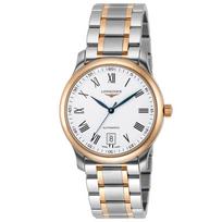 LONGINES Master Series Automatic Mechanical Movement Calendar Display Men's Swiss Watch Dial Stainless Steel K Gold 18K Rose Gold Case L2.628.5.19.7 auksas